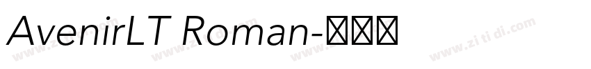 AvenirLT Roman字体转换